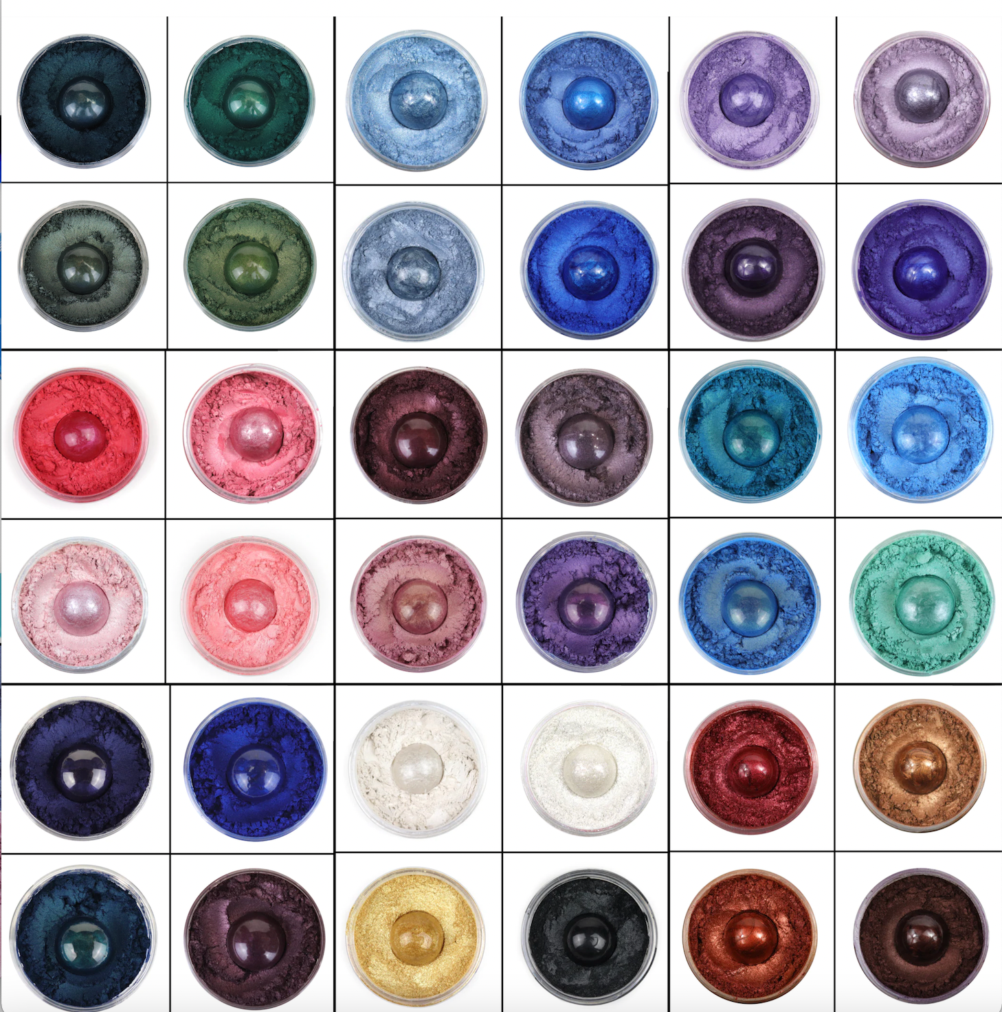MEGA SET - all 84 micas + 64 glitters + 8 Float to the top pigments