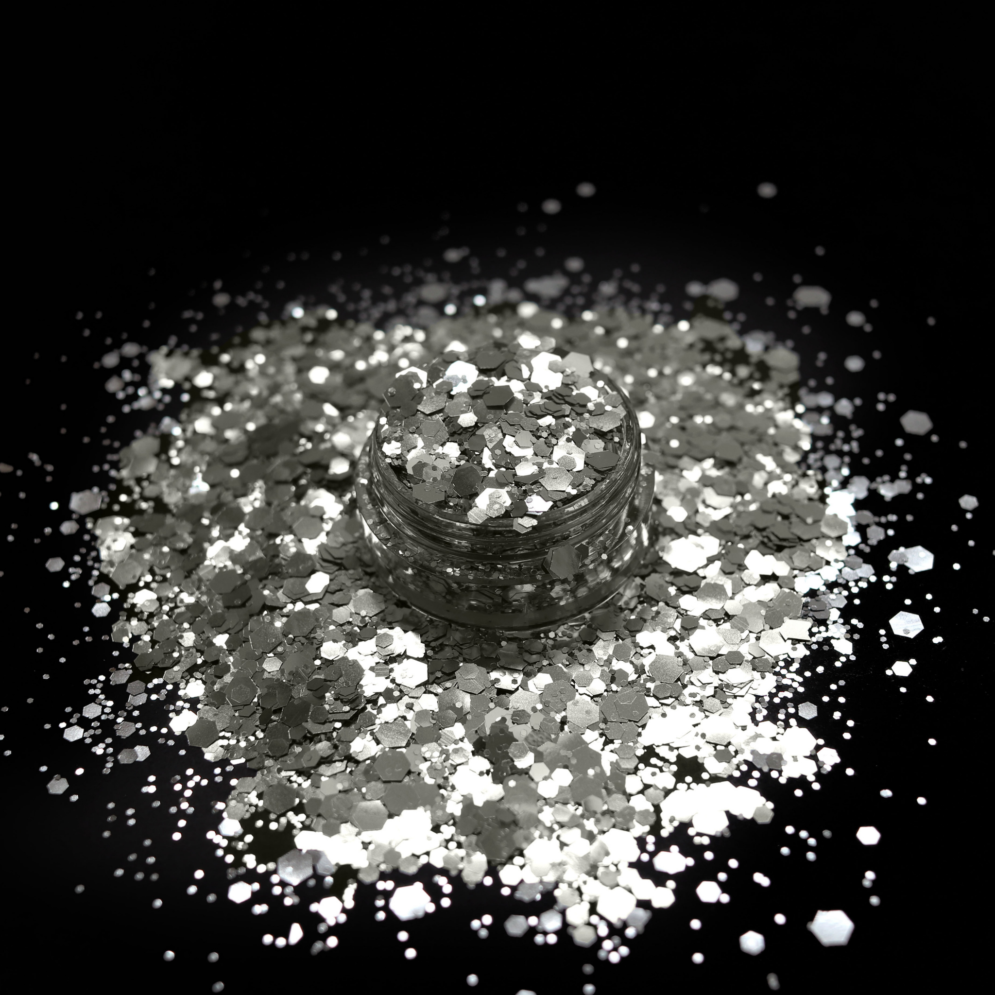 White Silver Glitter Blend