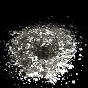 White Silver Glitter Blend