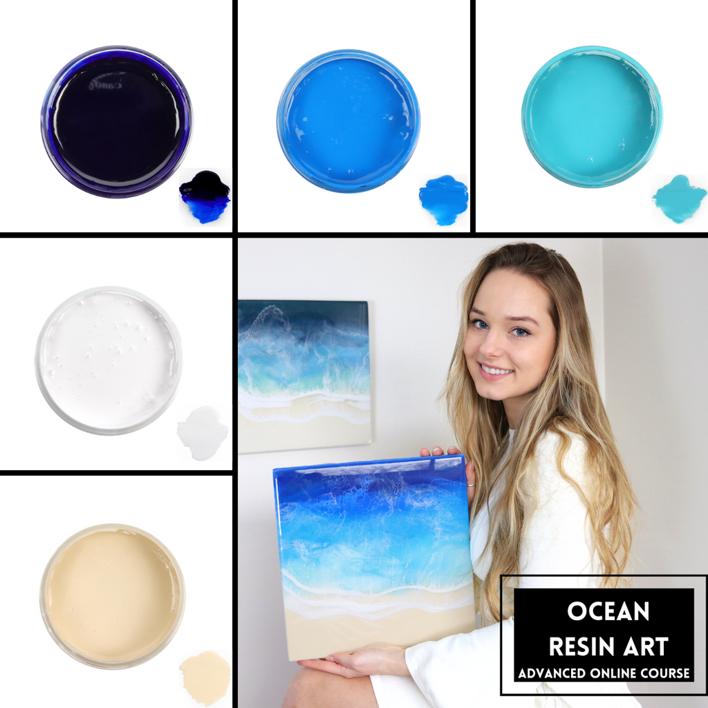 Ocean Resin Art Course and SAMPLE pigment paste bundle