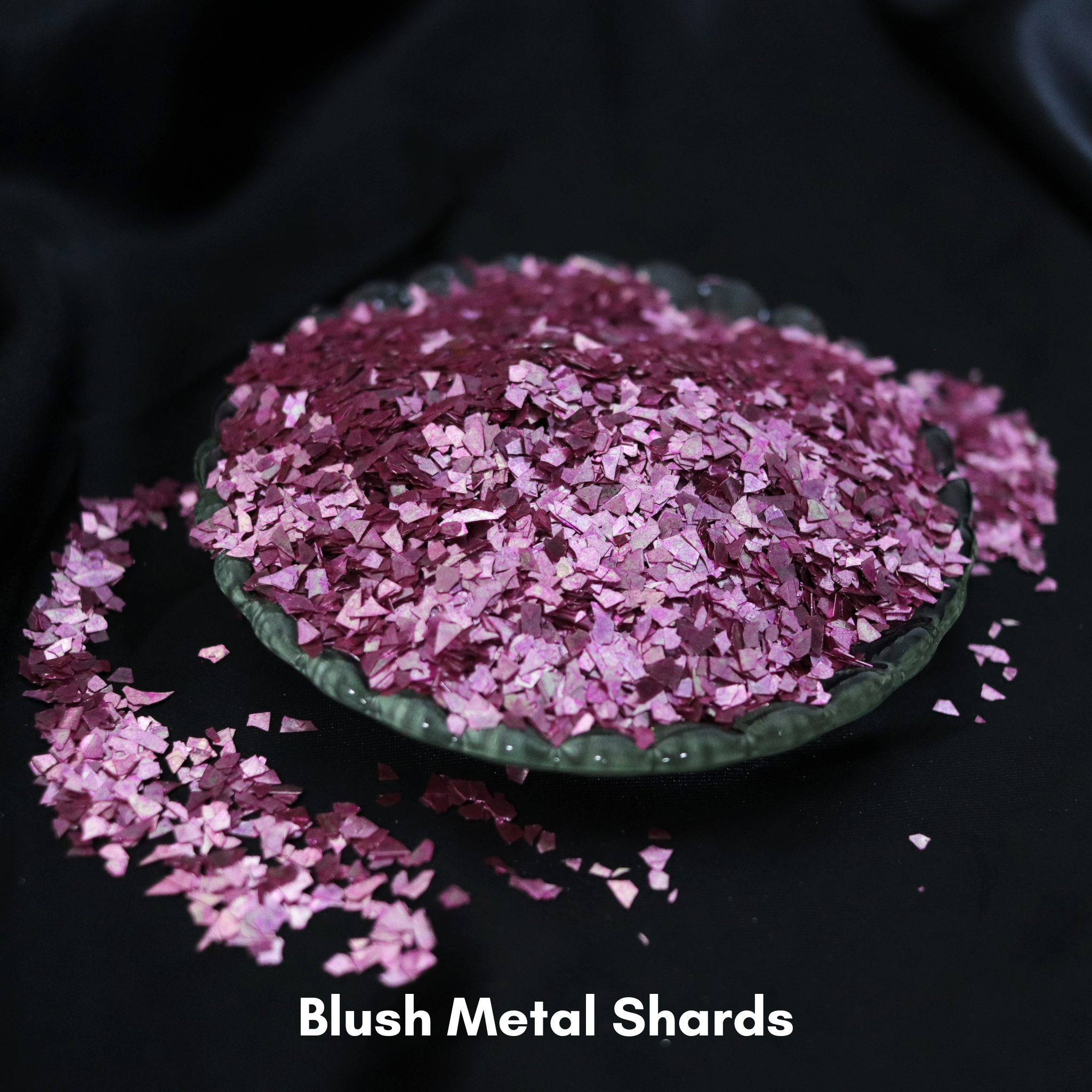 Colored Glitter Glass & Metal Shards