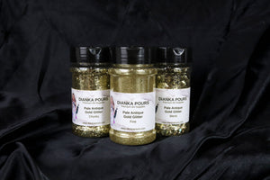 Pale Antique Gold Glitter Chunky